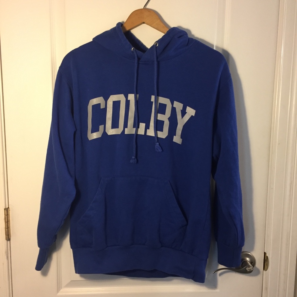 Colby College Maine Blue Sweatshirt Hoodie